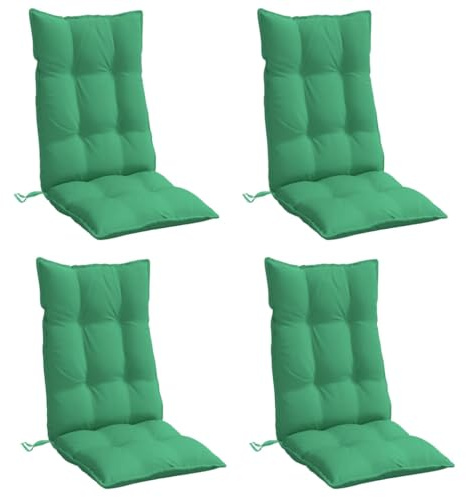 vidaXL Hochlehner-Auflagen 4 STK. Grün Oxford-Gewebe