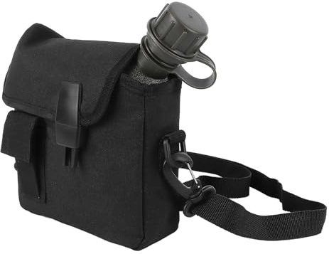 Bewinner Borraccia da Esterno - Borraccia Portatile da 1,5 Litri con Marsupio, Borraccia da Campeggio Piatta Multifunzionale per Eccedenze Militari o Attrezzatura Bushcraft