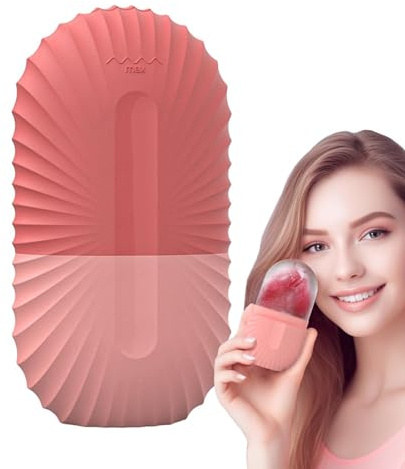 Molde facial de hielo, molde de hielo facial, rodillo de enfriamiento facial, herramienta de cuidado de la piel para cara, ojos, cuello, la piel, reduce la hinchazón | Molde De Hielo De Silicona Para Masaje Facial para Casa Viaje Vacaciones Apartamento Hotel Escuela Cumpleaños
