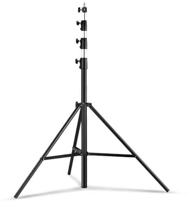 Projecteur extensible Support de lumière en tube d'acier de 4M, avec support de trépied robuste à trous de 1/4 et 3/8, adapté aux lumières de caméra, aux lumières LED et au support de lampe Support mu