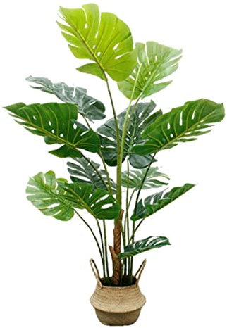JYARZ Plantas Artificiales Plantas Artificiales Grandes, Plantas Tropicales, Árbol De Monstera Artificial En Maceta For Decoración De Interior Y Exterior, Hogar Y Jardín Arbol Artificial Decorativas