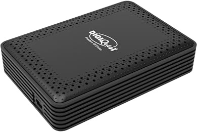 DIGIQUEST Decoder tivùsat MICROSAT | Si nasconde dietro la TV | Facile da installare | Telecomando 2in1 | SIMcard Tivùsat inclusa | DVB-S2 HEVC H.265 | HDR10/HLG | Merlin