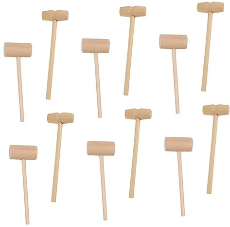 KICHOUSE 30pcs Hammer Wooden Hammer Mallet for Crab Mallets Practical Lobster for Seafood Mini Wooden for Cake Decorating