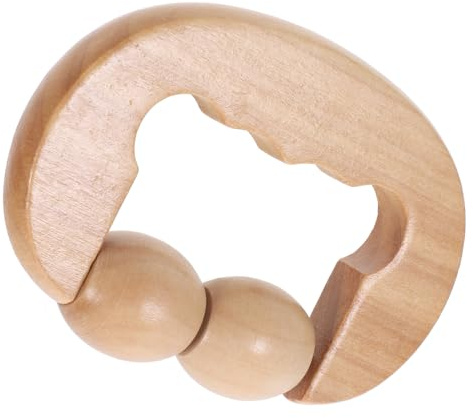 HAPINARY Holzmassagegerät Mit Handlicher Für Fuß Und Rücken Naturholz Massagerolle Für Schulter Und Nackenentspannung Langlebig Und Sicher in Anwendung