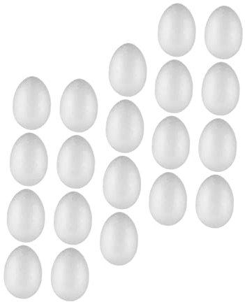 Angoily 20piezas Huevo De Espuma Para Festivales Huevo Diy Para Pintar Artesanal Para Manualidades De Reunión Artículo De Pascua De Espuma Para Decorar Para Pintar Eventos