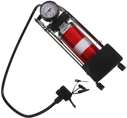 MUELODSIC High Pressure Foot Pump Tire Inflator for Car and Bike, Multifunctional Air Floor Pump with Sturdy Valve, Suitable for Vehicle and Bicycle Tyres Inflation