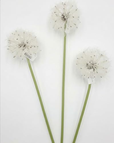 generico Soffioni finti 3 pezzi Fiori Artificiali Realistico Decorazione Floreale Finta per Interni Casa Matrimonio e Festa nome fiore Soffione/Tarassaco/Tarassachi h 70 cm L 13 cm