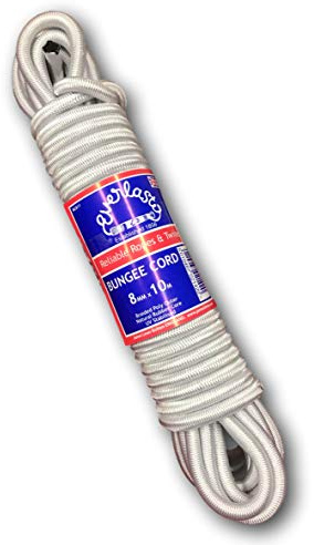 EVERLASTO LASTOFLEX BUNGEE CORD WHITE 8MM CHOOSE LENGTH (30M)