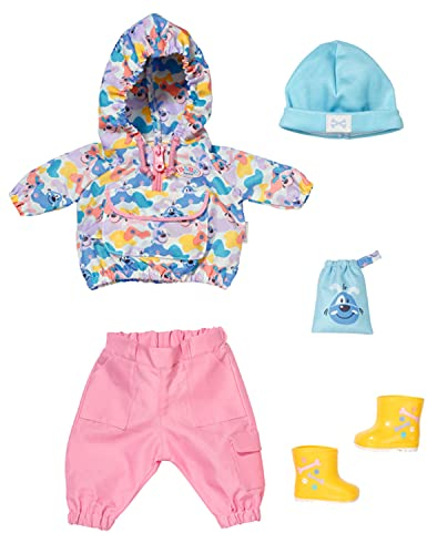 BABY born Deluxe Gassi Geh Set mit Jacke, Gummistiefeln, Mütze und Leckerli-Beutel für 43 cm Puppen, 832035 Zapf Creation