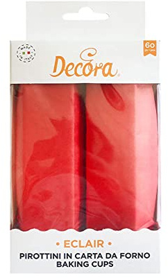 DECORA 0339896 CF 60 Backförmchen Eclair 135 x 33 x 28 H mm rot