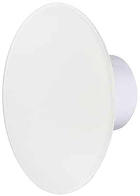 VONLIS Badlüfter Ventilator Wandlüfter Glasfront Abluft Rückstauklappe weiß rund matt glänzend Ø 100 mm Bewegungsmelder matt mit Rückstauklappe