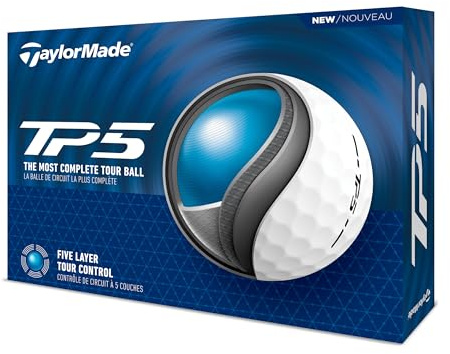 TaylorMade TM24 TP5 golfbollar 12 boll pack vit