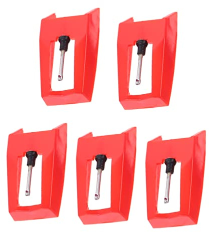 SUPVOX 5 Pezzi Ago Dello Stilo Per Giradischi in Alluminio e Plastica, Puntine Di Ricambio Per Grammofono, Installazione Senza Attrezzi, Suono Preciso Per Dischi in Vinile