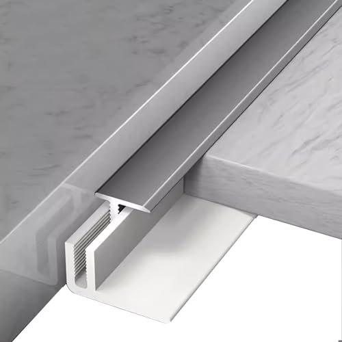 Übergangsprofil Abdeckleisten Rutschfester Flacher Übergang Zwischen Boden und Tür, Türkantenleiste Aus Aluminiumlegierung für Den Innen- und Außenbereich, Länge 95cm 115cm 135cm 150cm(90cm/35.4 inch)