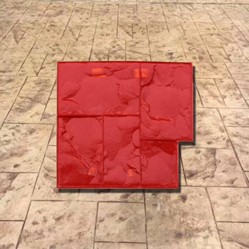 UrbanUp Molde Piedra Moldes Concretos Decorativos del Sello, Alfombra de Sello sin Costuras de Hormigón con Patrón de Suelo para Acera Exterior, Acabados Estampados Resistentes