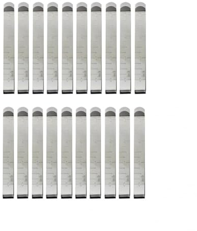 Smgda 20 PCS Sewing Clips, Stainless Steel Hemming Clips, 3 Inches Measurement Ruler, Hemming Tool, Quilting Supplies for Fabric Clips, Pinning, Marking and Sewing Accessories
