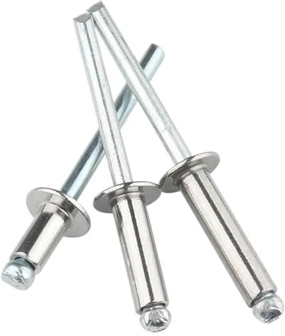 ASZHQUXIUAS Pop-Niete aus Edelstahl, 10–50 Stück Pop-Nieten, Aluminium, M2,4, M3,2, M4, M4,8, M5, M6, Kuppelkopf, Blindnieten, Stahlschaft, Dorn, Auspuffnieten, Zugnagel(20mm*M6 (10pcs))
