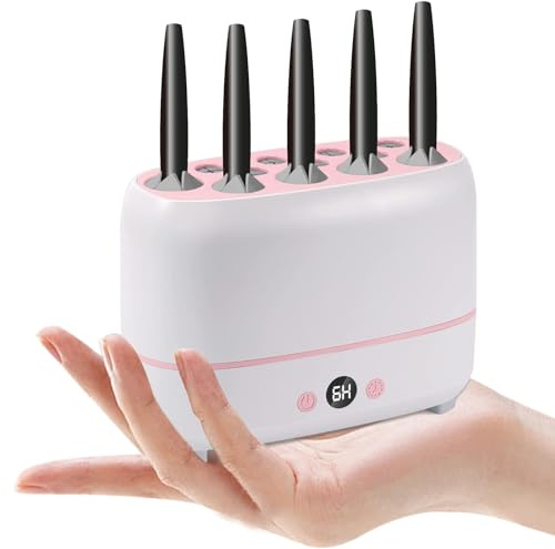 Mini Portable Makeup Brush Dryer Machine – 12 Brush & 2 Sponge Fast Dryer with Gentle Heat Flow, Efficient and User-Friendly Drying Solution - Compact Portable Design for Salon & Home Use