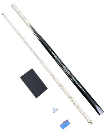 Perfeclan Pool-Queue, Snooker-Queue, segmentiert, 10 mm Spitze, 57-Zoll-Billard-Queue-Stick, Billard-Pool-Stick für Erwachsene, Anfänger, Poolspiel-Übungen