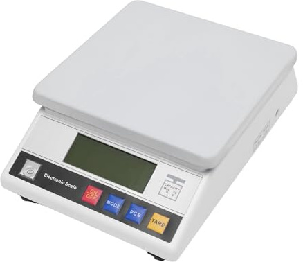 Präzisionswaage Küchenwaage Digitalwaage Digital-Waage Feinwaage Laborwaage zur Anwendung im Küchen Vorstand oder Büro 26 x 18 x 7.5CM 7,5 kg /0,1g