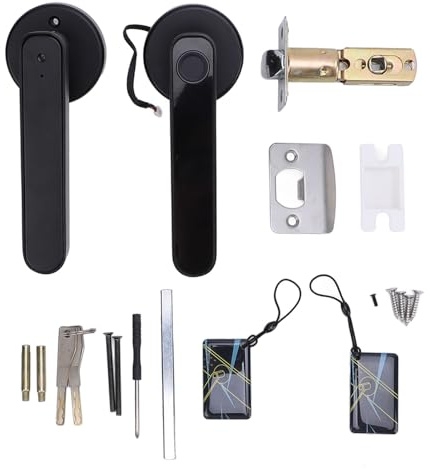 Intelligentes Schloss mit Grifffingerabdruck -Code -Türknauf, Aluminiumlegierung Innenraumtürknauf für 35 Bis 55 Mm Dicke Tür