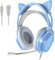 ‌Wantak Casque Gaming Chat - Micro intégré, Jack 3.5mm/USB - PC/PS5/Xbox - Réduction Bruit, HiFi 20Hz-20kHz - Léger pour Femmes‌ (Bleu)