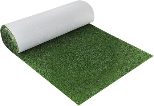 ZGHQHCDRH Gazon synthétique Haut de Gamme pour terrasse et Jardin, Tapis de Gazon synthétique réaliste, Hauteur 2,5 cm, idéal pour Les Mariages et événements, pelouse Artificielle (0,8 x 5 m)