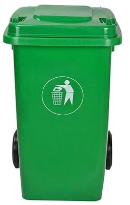 Contenedor Basura Industrial Gran Capacidad For Exteriores Con Tapar Cocina Jardín Uso Doméstico Comercial(240L)