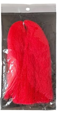 VIVIWI Juego de señuelos de pesca con mosca de fibra de carbono, materiales artificiales para agua dulce y salada, material de atado