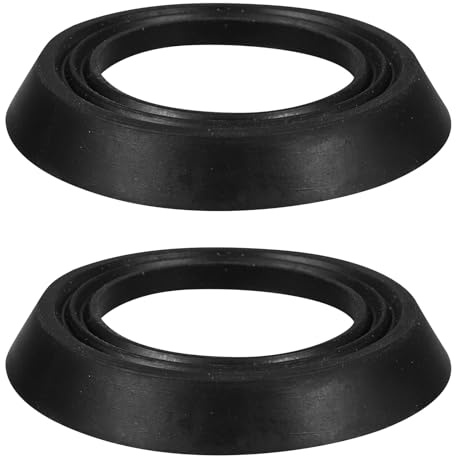 HAMPPLIES 2pcs Leakproof Urinal Gasket Ring Rubber Sealing Flange Drain Ring 1.0mm Thick Sturdy Urinal Drain Seal for Home and Public Restroom Replacement