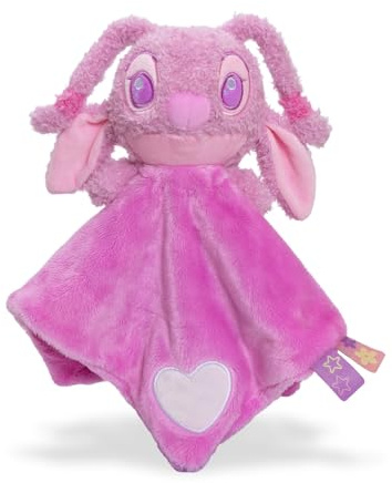 Disney Angel Testa con panno per coccole, realizzato in materiale riciclato al 100%, panno per dormire e bambini a partire da 0 mesi, sostenibile e morbido
