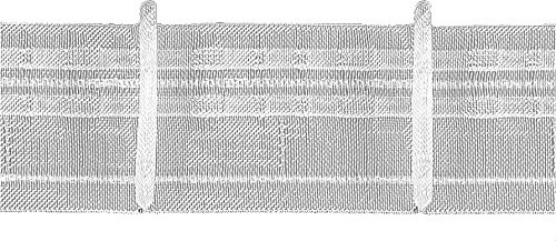 Ruther & Einenkel 20437/50 Faltenband mit 1 Falte 50 mm, 150%, volltransparent/Aufmachung 10 m