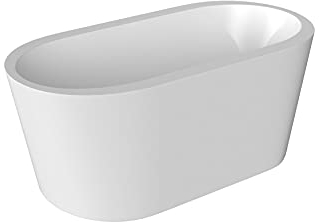 Design freistehende Acryl Badewanne 172x82x60 cm weiss THERMO 172