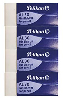 Pelikan, suddgummissäckar 4 Gomme Bianco