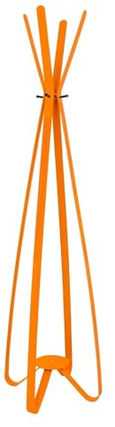 Gorillz Modi Eight Garderobenständer Stehend Orange (167 x 45 x 45 cm) Eleganter Kleiderständer Aus Robustem Stahl Mit 4 Garderobenhaken Platzsparende Garderobe In Schlichtem Design