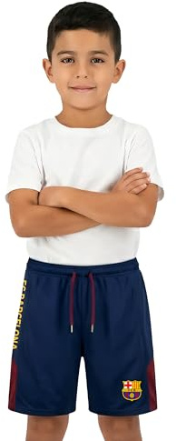 Icon Sports UEFA Champions League Boys' Football Shorts, Navy Blue, L