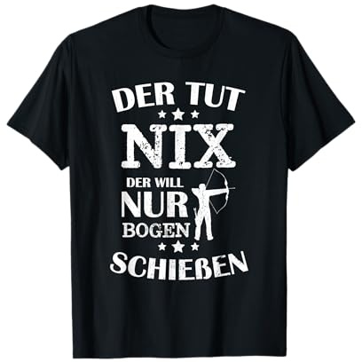 Bogenschützen Langbogen Zielscheibe Bogensport Geschenkidee T-Shirt