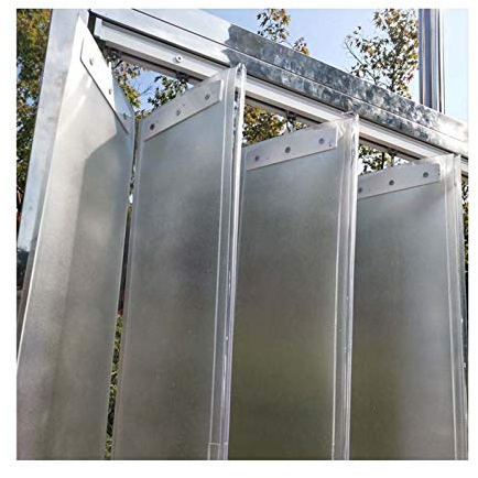 LJIANW PVC Streifenvorhang Lamellen, Anpassbar PVC-Vorhang Faltbar Schiebetür Windschutzscheibe Isolierung Trennvorhang, 1,5 Mm Breite 18cm Undurchsichtiges PVC (Color : 1.5mm, Size : 1.2X2M)