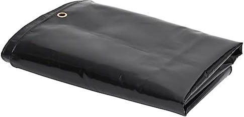 vidaXL Tarps Noir 4 x 6 m Toile avec revêtement en PVC