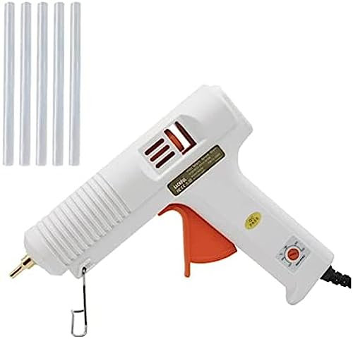 Pistola per Colla A Caldo 150W Pistola per Colla A Caldo Diametro Ugello Lungo 1 Mm 1,3 Mm Apertura Piccola Pistola per Colla Industriale Strumenti di Riparazione Artigianale Fai-da-Te Pistola per
