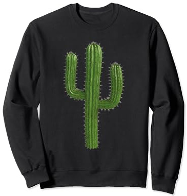 Retro Saguaro Sunset Funny Cactus Opuntia Cactaceae Lovers Sweatshirt