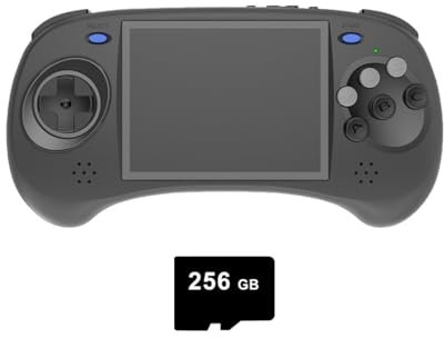 RG ARC-S Handheld Acrade Game Console, Six-Key Fighting Game Console for Kids Adults, 16G+256G Card, Mini Portable Game Console, Dual System Multiplayer Gaming