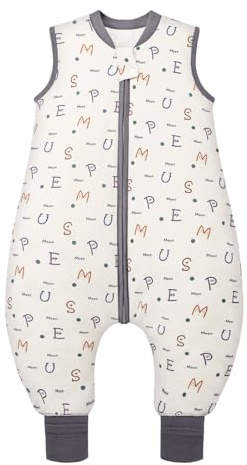 MIKAFEN Sacco Nanna con Gambe per Bambini 2,5 Tog,con Piedini,4-5 anni