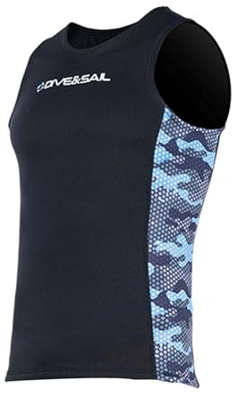 LOVIVER Neoprenanzug-Weste für Damen und Herren, Surf-Oberteile, Wassersport, Badeanzug, Neoprenanzug, Jacke, Tauchen, ärmellose Weste zum Kanufahren,