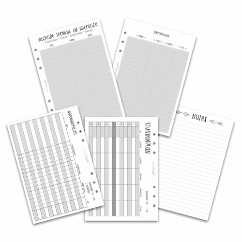 SinnWunder/Schüler - Studenten Notiz-Set / 25 Bl. / Din A5 / Grau