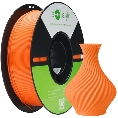 SOLEYIN Ultra PLA Filament 1.75mm Rose, 3D Drucker Filament 1kg Hochgeschwindigkeit 30-300mm/s Umweltfreundliche, für die meisten 3D-Drucker Creality Ender K1 K1C K2 plus (Hagebutte)