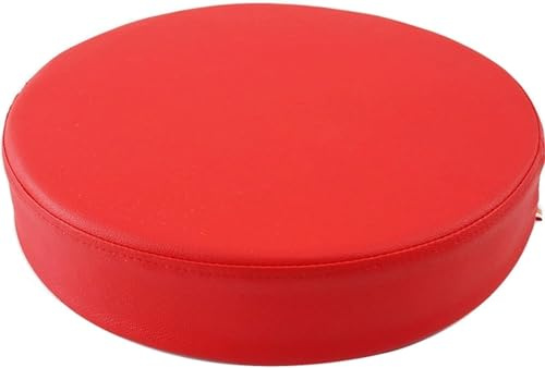 SWJ-swjssb Round Chair Cushion Seat Pads For Dining Chairs, Premium Waterproof Chair Cushions With Invisible Zipper, Kitchen Circular Chair Pad For Garden Indoor/Outdoor Patio(Red,45 cm)