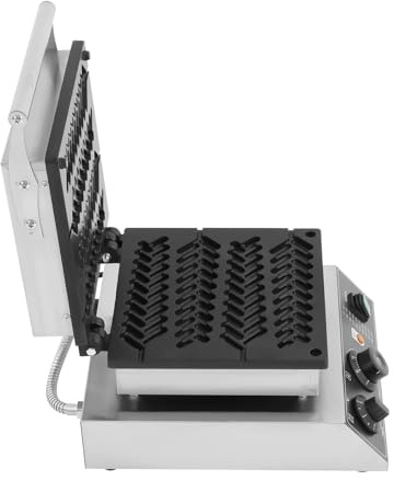 Macchina per waffle a forma di gambo di frumento, piastra per waffle commerciale, 1,7 KW, elettrica per waffle maker per panetterie, ristoranti di catrame