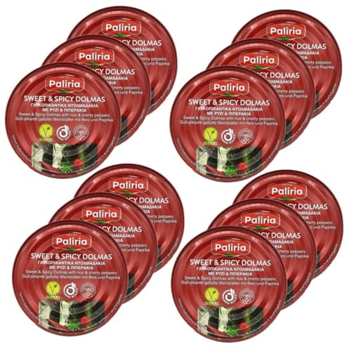 Lot 12x Feuilles de vigne farcies piquantes - Conserve 280g