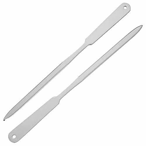 2-pack brevöppnare kuvertslits, rostfritt stål brevöppnare kniv kuvert manuell slitter för hem, skola, kontor, silver